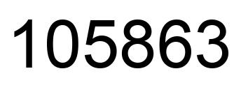 Number 105863 black image