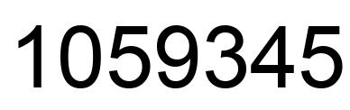 Número 1059345 imagen negro
