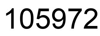 Número 105972 imagen negro