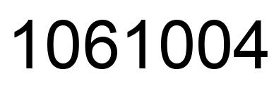 Número 1061004 imagen negro