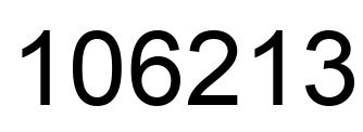 Número 106213 imagen negro