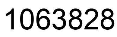 Número 1063828 imagen negro