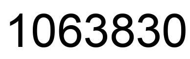 Number 1063830 black image