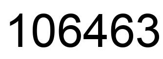 Número 106463 imagen negro