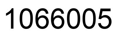Number 1066005 black image