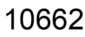 Número 10662 imagen negro