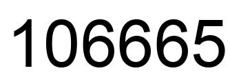 Número 106665 imagen negro