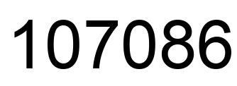 Número 107086 imagen negro