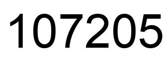 Número 107205 imagen negro