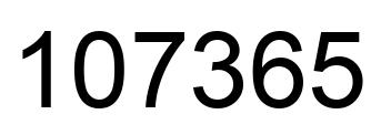 Número 107365 imagen negro