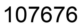Número 107676 imagen negro