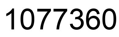Número 1077360 imagen negro