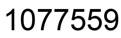 Number 1077559 black image