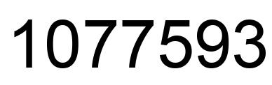 Number 1077593 black image