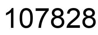 Número 107828 imagen negro