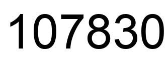 Número 107830 imagen negro