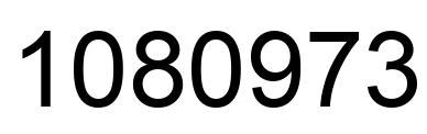Number 1080973 black image
