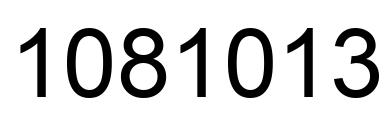 Número 1081013 imagen negro