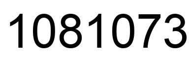 Número 1081073 imagen negro