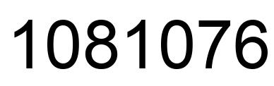 Número 1081076 imagen negro