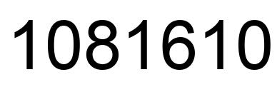 Número 1081610 imagen negro