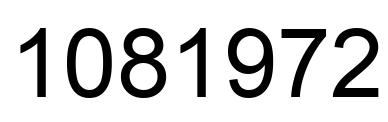 Number 1081972 black image
