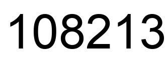 Número 108213 imagen negro