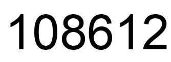Número 108612 imagen negro