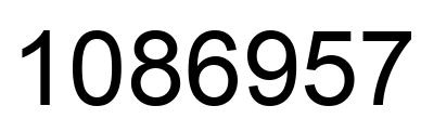 Número 1086957 imagen negro