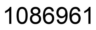 Número 1086961 imagen negro