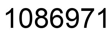 Number 1086971 black image
