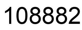 Number 108882 black image