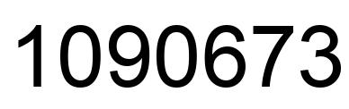 Number 1090673 black image