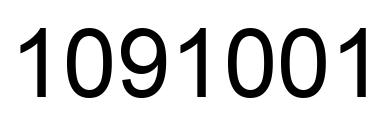 Número 1091001 imagen negro