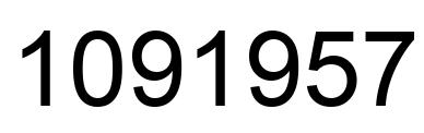 Number 1091957 black image