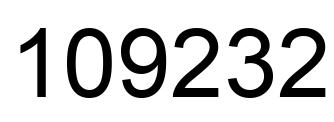 Número 109232 imagen negro