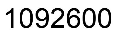 Number 1092600 black image