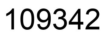 Número 109342 imagen negro