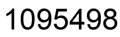 Number 1095498 black image