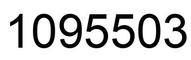 Número 1095503 imagen negro