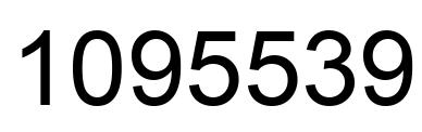 Número 1095539 imagen negro