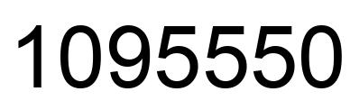 Number 1095550 black image