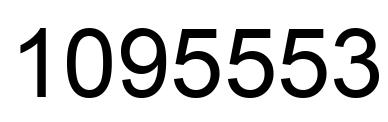 Number 1095553 black image