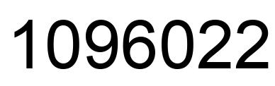 Number 1096022 black image
