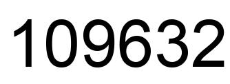 Número 109632 imagen negro