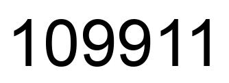 Número 109911 imagen negro
