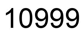 Número 10999 imagen negro