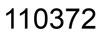 Número 110372 imagen negro