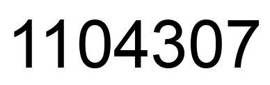 Número 1104307 imagen negro