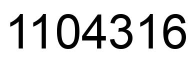 Número 1104316 imagen negro